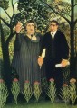 Die Muse, die den Dichter 1909 Henri Rousseau Post Impressionismus Naive Primitivismus inspiriert